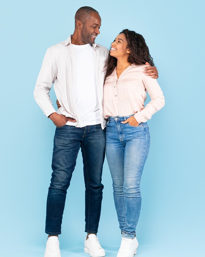 A couple who is happy because they know they can receive pastoral Christian counseling near Sedalia, MO